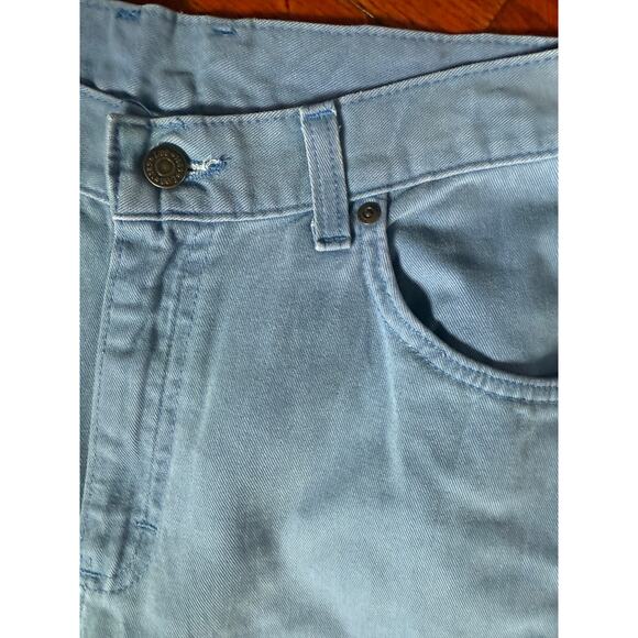 Vintage 80's 90s Lee Periwinkle Blue High Waist Straight Leg Denim Mom Jeans Med - Picture 4 of 6
